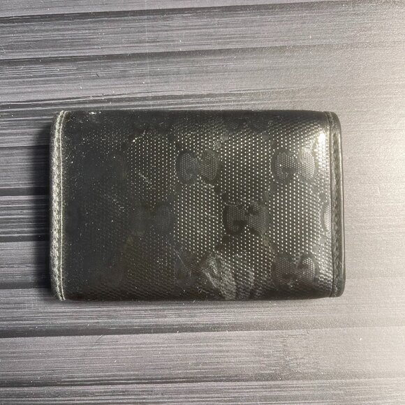 Gucci GG Supreme Card/Key Holder + Box - Picture 2 of 4